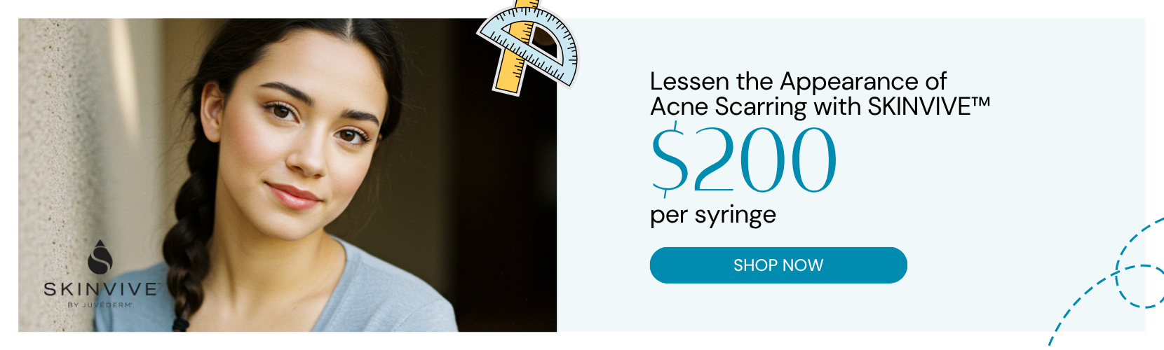 Lessen the Appearance of Acne Scarring with SKINVIVE™ for $200