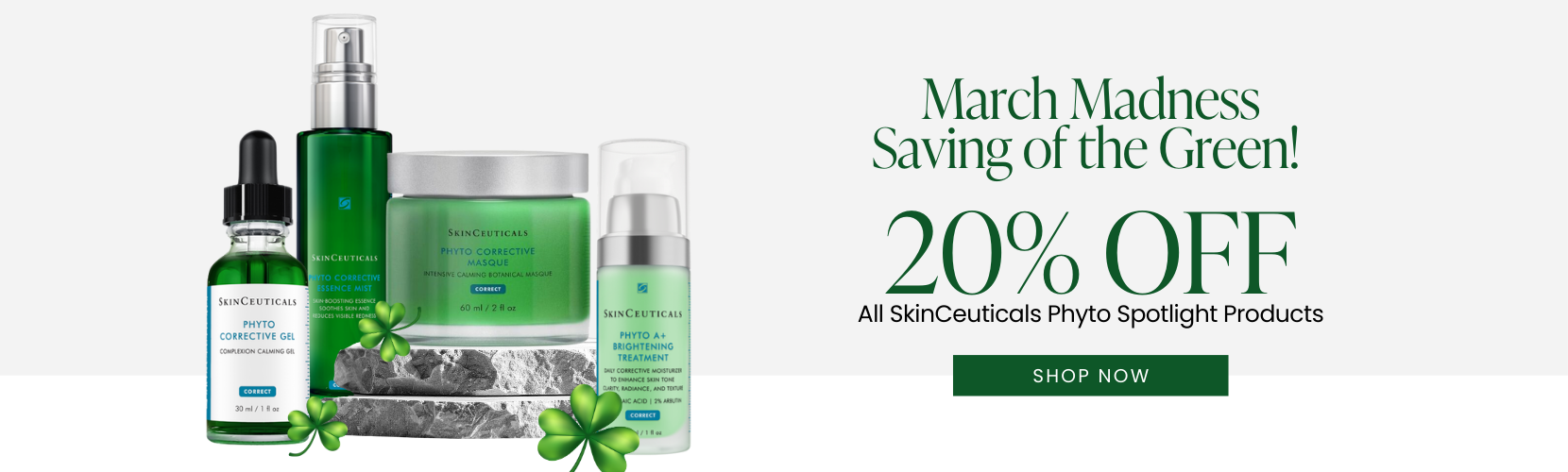 All SkinCeuticals Phyto Spotlight Products are 20% OFF